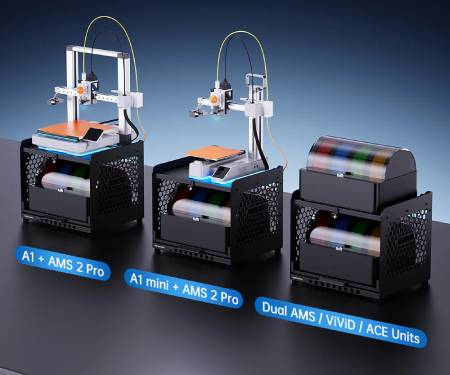 BIQU Panda Stack - aluminum two-tier stand for Bambu Lab A1 / A1 mini and AMS 3D printers