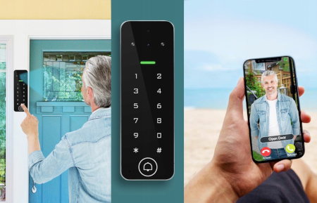 Tuya - video intercom with RFID access control and PIN code - WiFi - RTX WDV4