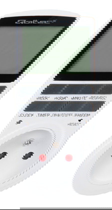 Digital timer PC0628 3680 W 16 A - Qoltec 50628