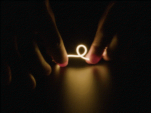 Single-ended Flexible LED Filament - flexible LED strip - 3V 128mm