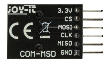 microSD card reader module - Joy-IT COM-MSD