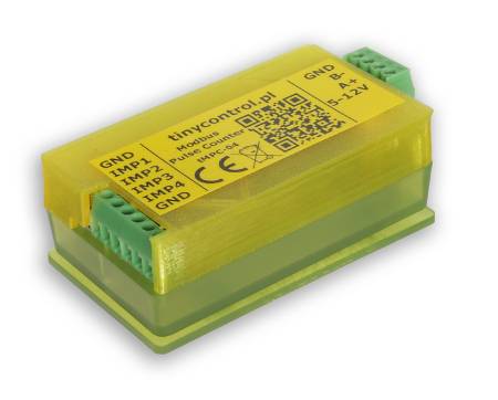Tinycontrol tMPC-04 - 4-channel Modbus RTU pulse counter