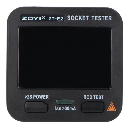 230 V mains socket tester with RCD, NCV and voltage measurement - ZOYI ZT-E2