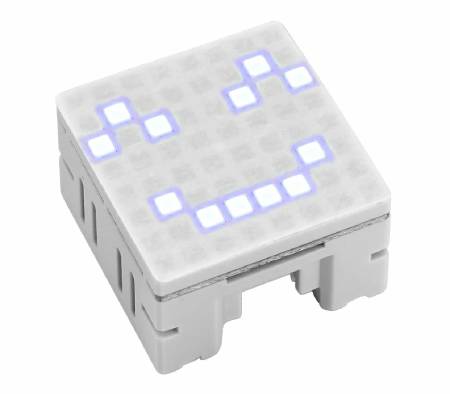 Chain Mono - 8x8 LED matrix with white diodes - UART - M5Stack U217